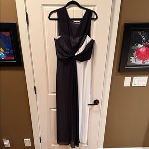 Frank Lyman Design Black and White Maxi Dress